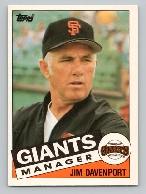 1985 Topps Traded - Jim Davenport #27T - Image 1 of 2