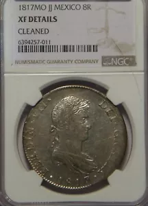 1817 MO JJ NGC XF45 (cleaned) MEXICO - Picture 1 of 3