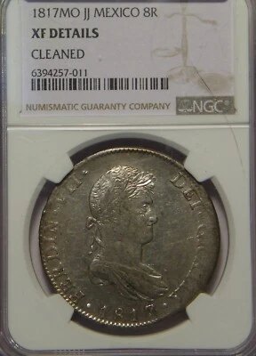 1817 MO JJ NGC XF45 (cleaned) MEXICO - Image 1 of 3