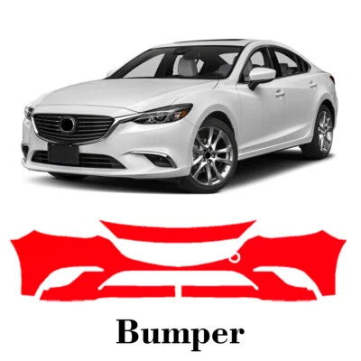 Película de protección de pintura PPF precortada para parachoques para Mazda 6 Grand Touring 2014-2017 Foto 1 de 4