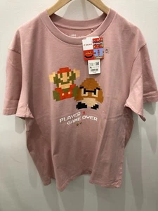 UNIQLO UT Super Mario T-shirts Pink Size M-4XL New with tags from Japan - Picture 1 of 4