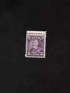 CANADA MINT VLH 5 CENT DULL VIOLET KING GEORGE V LEAF STAMP SCOTT # 169 - Picture 1 of 2