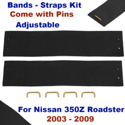 For 2003-09 Nissan 350Z Roadster Convertible Top Replacement Bands Elastic Strap - Image 1 of 4