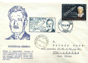 E0019 Romania 1983 German physicist and rocket pioneer Hermann Oberth - Picture 1 of 2