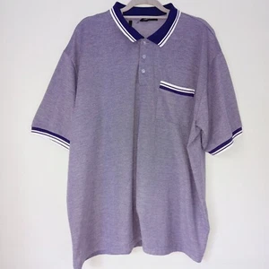 Southbay Blue Twin Tipped Polo 1 Pocket Collar T-Shirt Size 3XL Pit-31" NOTE - Picture 1 of 8