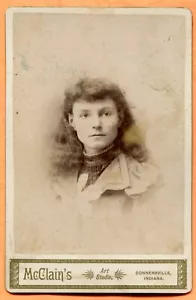 Connersville IM Porträt eines Mädchens, von McClain, um 1880er Jahre - Bild 1 von 2