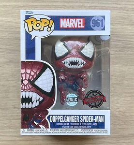 Funko Pop Marvel Doppelganger Spider-Man Metallic #961 + Free Protector - Picture 1 of 6