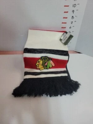 Chicago Blackhawks Center Ice Collection Jacquard Knit Scarf-s404z - Image 1 of 4