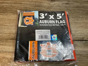 New NCAA 3x5 ft AUBURN TIGERS FLAG all weather hang outside (poster) MSRP: $40 - Picture 1 of 5