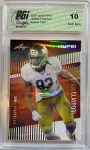 Chase Claypool 2020 Leaf HYPE! #40 White Shimmer 1 of 1 Rookie Card PGI 10 - Picture 1 of 1