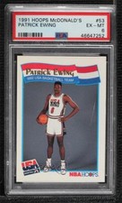 1991-92 NBA Hoops McDonald's Patrick Ewing #53 PSA 6 HOF