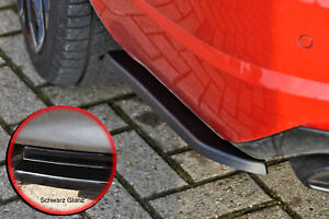 Heckansatz Flaps Seite aus ABS für Skoda Octavia RS 5E Facelift schwarz glanz