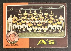 1975 Topps A’s Team Checklist #561 Bando Blue Fingers Hunter Jackson Williams PR - Picture 1 of 2