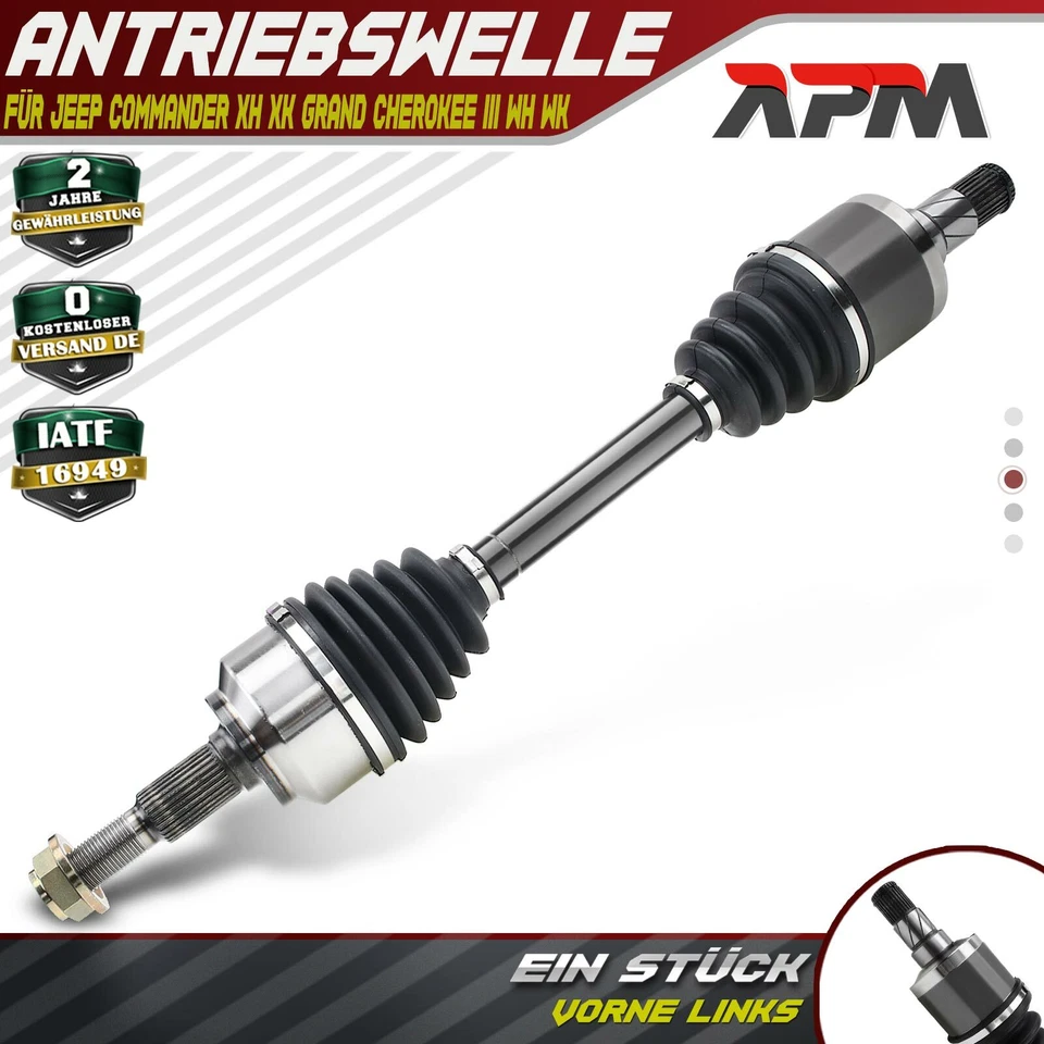 Antriebswelle Vorne Links ohne ABS Ring Automatikgetriebe für Jeep Commander XH - Imagen 1 de 4