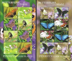 PENRHYN (COOK ISLANDS) - 2020 MNH "BUTTERFLIES - Parte I y II" ¡Juego completo!!!!! - Imagen 1 de 2