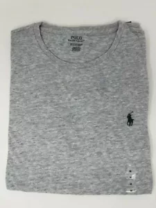 NEU Polo Ralph Lauren kurzärmeliges Herren-Pony-Logo Rundhalsausschnitt T-Shirt hellgrau M - Bild 1 von 2