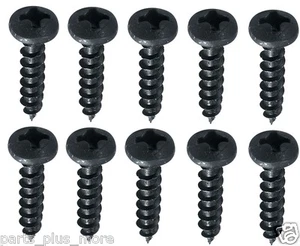 Pan Head Black Oxide #8 x 1/2" Speaker Mounting Screws 10 PC. Set - Picture 1 of 3