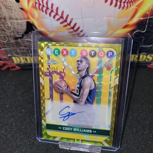 Cody Williams 2024-25 Topps Cromo Next Stop Signatures #NSS-CW Automático/50 - Imagen 1 de 2