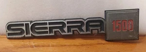 Sierra 1500 Fender Car Emblem Nameplate Vintage - Picture 1 of 4