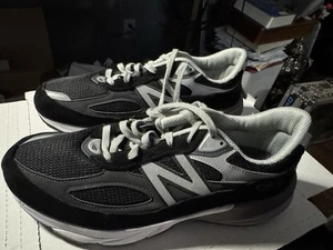 New Balance 990v6 Gris/Wht Talla 12 EE. UU./46,5 EU M990BK6 - Imagen 1 de 9