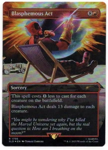 Magic the Gathering - Blasphemous Act Rainbow Foil - 1756 - RARE - NM/M - Bild 1 von 2