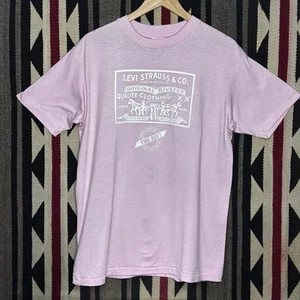 vintage levis tee shirt Sz Large 90s Copper Rivet Tee Hanes Single Stitch USA  - Picture 1 of 5