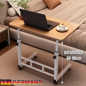 Computertisch mit Rollen Laptoptisch Höhenverstellbar Schreibtisch Beistelltisch - Bild 1 von 10