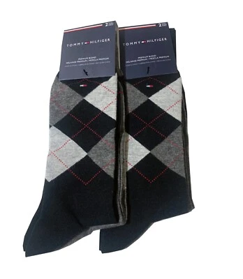TOMMY HILFIGER® Men's Classic Cotton Dress Socks 4-Pack   "Argyle~Premium Blend" - Image 1 of 4
