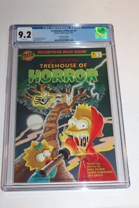 CGC 9.2 Simpsons Treehouse of Horror 1 Newsstand Variant NM- RARE Bart Homer HTF - Picture 1 of 5