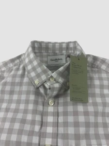 Goodfellow & Co Men’s Medium Poplin Check Dress Shirt Long Sleeve New With Tags - Picture 1 of 10