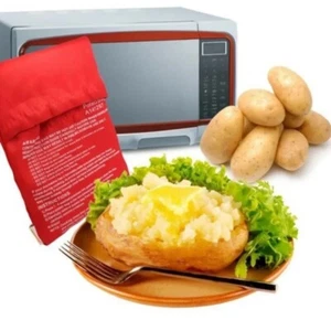 Microwave Potato Bag Baked Potatoe Express Cooking Bag Reusable Washable AU - Picture 1 of 13