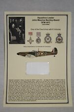  WW2 RAF Pilot,Squadron Leader John Bentley-Beard,Autographed Bio,au22 