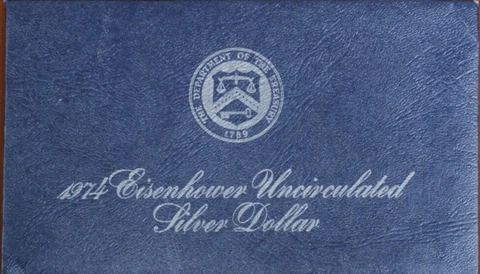 1974 EISENHOWER UNCIRCULATED SILVER DOLLAR TP-2420 Cover