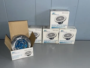 NEW 4-1/2" Stainless Steel Duplex Sink Strainer Matco-Norca SS-400 - LOT OF 5 - Picture 1 of 5