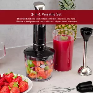 Kitchen Pro Hand Blender with Chopping Bowl, Whisk and Measure up  - Picture 1 of 5