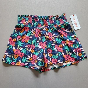 Girls Shorts~Cat & Jack~Elastic Waist Band~Floral~NEW  - Picture 1 of 6