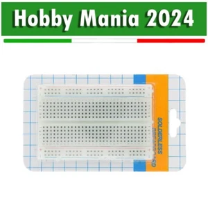 Piastra sperimentale BREADBOARD basetta 400 CONTATTI punti fori ARDUINO - Foto 1 di 1
