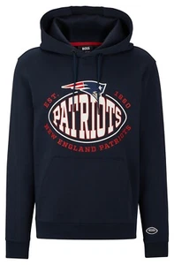 Felpa BOSS X NFL Sport New England Patriots cotone con cappuccio elasticizzato - Taglia M - Foto 1 di 6