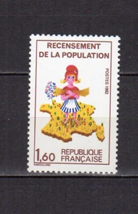 France 1982 Y&T2202 variété sans le 7 sur la Corse timbre neuf MNH /TE5279a - Imagen 1 de 1
