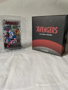 The Avengers 3d Comic Standee Captain America Marvel Comic New Open Box - Picture 1 of 2