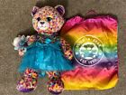 Build A Bear Workshop Cat With Clothes and Bag
