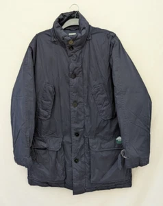 Abrigo Paul Smith Para Hombre Medio Azul Marino Plumón Calentador Acolchado Botón Cálido - Imagen 1 de 11