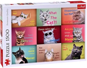 Trefl Jigsaw Puzzle 1500 Pieces Funny Cats Faces Premium Quality - Picture 1 of 2