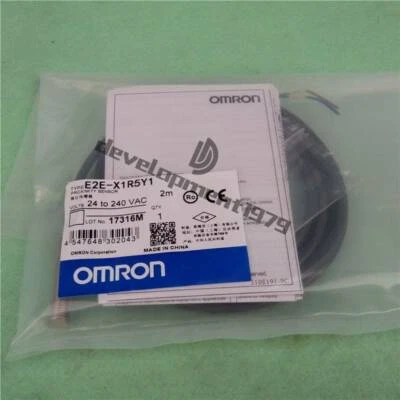 OMRON Inductive Proximity Sensor E2E-X1R5Y1 Cable Sealed E2EX1R5Y1 New - Image 1 of 4