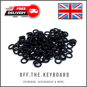 110Pcs O-Rings Keyboard Switch Dampeners 1.5mm Black for Cherry MX Keycaps - Picture 1 of 5