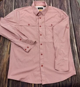 Orvis Shirt Pink Active Fit Vented Long Sleeve Button Down Mens Size Medium - Picture 1 of 11