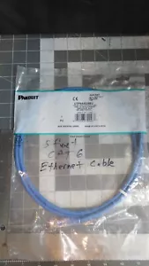 Panduit UTP6ASD5BU 10GIG CAT6A 26AWG UTP Kupfer Patchkabel blau 5 Fuß RJ-45 - Bild 1 von 3