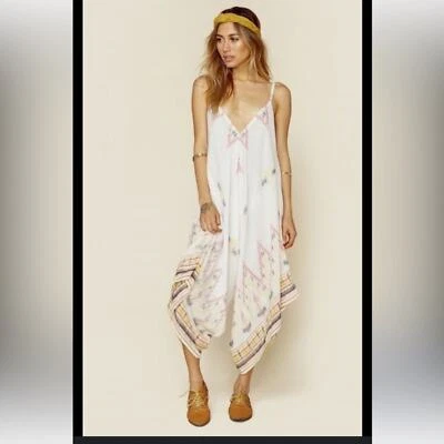 Mono Cleobella Mujer Pequeño 'Lou" Estampado Ikat Gran Tamaño Boho Breezy Una Pieza Foto 1 de 4