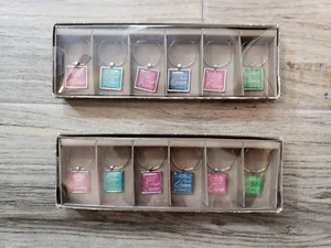 Lot Of 2  Pier 1 Imports Drink Charms for Wine Glasses Stemwear Queen Princess  - Picture 1 of 8