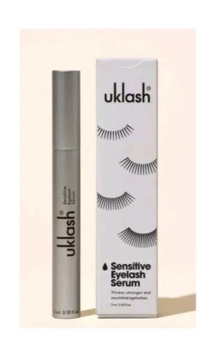 Original UKLASH SESNSITIVE EYELASH SERUM 3ML, Thicker Stronger Nourished - NEW